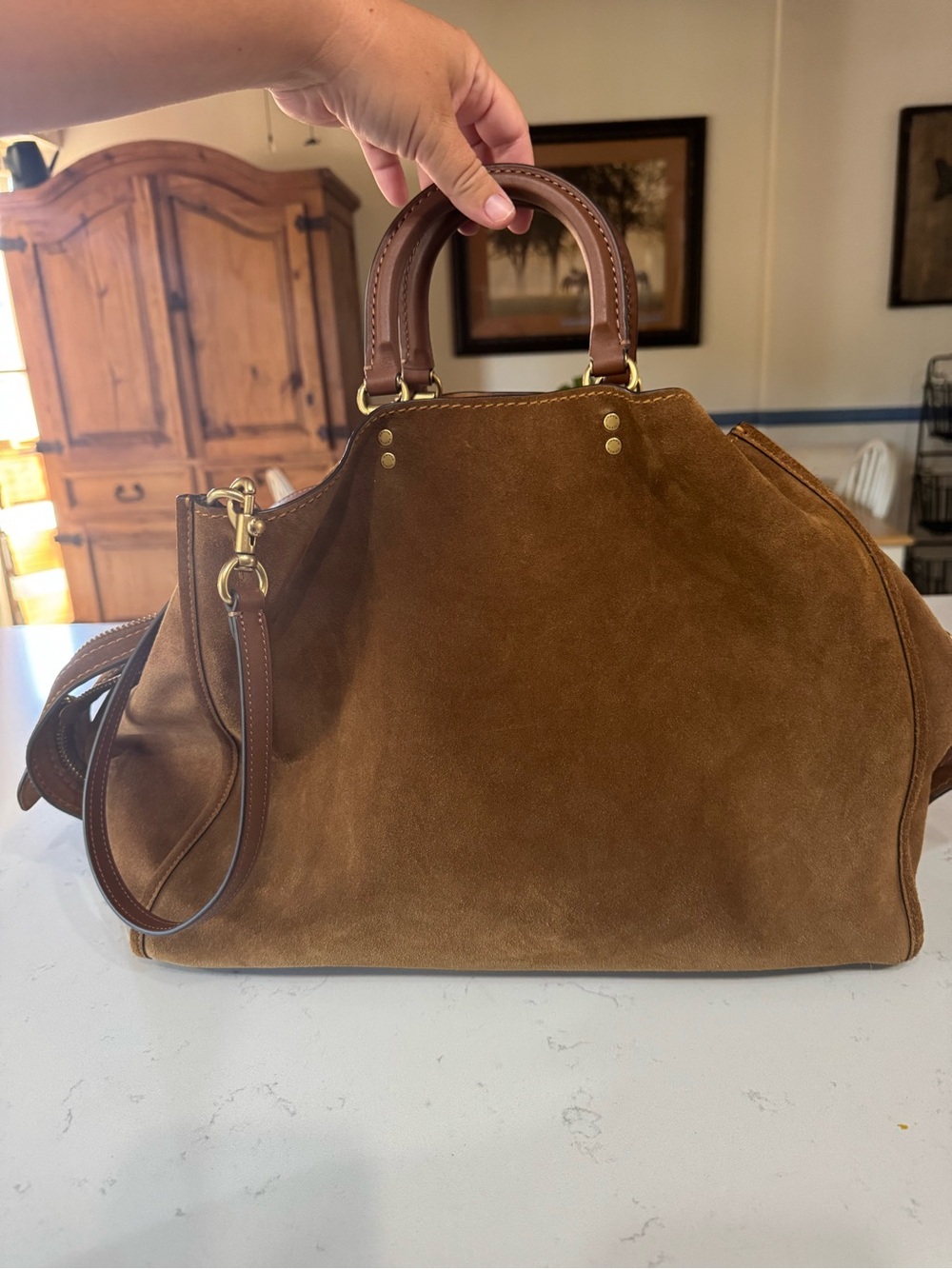 Coach Rogue 40 Warm Brown Suede - Picture 7 of 12